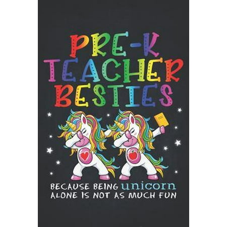 Unicorn Teacher: Pre-K Teacher Besties Teacher's Day Best Friend Perpetual Calendar Monthly Weekly Planner Organizer Magical dabbing da