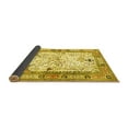 thumbnail image 2 of Ahgly Company Indoor Round Animal Yellow Traditional Area Rugs, 5' Round, 2 of 4