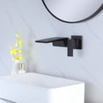 thumbnail image 4 of Wall Mounted Waterfall Bathroom Sink Faucet, Solid Brass Lever Handle Sink Faucet, 4 of 7