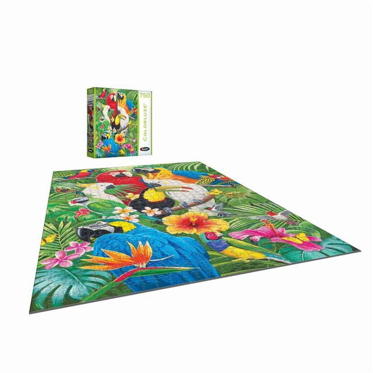 Colorluxe 750 Piece Jigsaw Puzzle: Feathered Tropical Friends