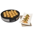 thumbnail image 4 of Multi Baker Deluxe: Hornear es fácil. Electrodoméstico con control de temperatura. 3 sartenes intercambiables para asar, hornear y hacer postres. Queso a la parrilla, tortillas, pizzas, sándwiches, ca, 4 of 5