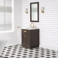 thumbnail image 4 of Water Creation Chestnut 24" Wood Single Bathroom Vanity in Brown & Satin Gold, 4 of 10