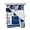 Blue, variant on Blue Black Geometric King Size Down Alternative Comforter, Lightweight Comforter Quilt Bedding Set with Pillow Shams Modern Minimalist Abstract Stripes All Seasons Bed Comforter Duvet Insert 96"x106"