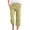 AA-Green#capri pants for women, variant on Womens Capri Pants Summer Casual Cotton Linen Beach Pants Drawstring Elastic Waist Straight Leg Capris Solid Loose Plus Size Cropped Trousers with Pockets Brown XXXXXL Clearance Items