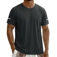 thumbnail image 3 of LRGSHF Men's Workout Shirts Quick Dry Athletic Running T-Shirts Moisture Wicking Short-Sleeve Lightweight Sports Tee Tops, 3 of 4