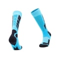 thumbnail image 1 of Calcetines de esquí para niños, calcetines de snowboard para esquí, calcetines gruesos, transpirables, térmicos, cálidos para invierno, para niños y niñas, ciclismo, Azul claro y oscuro, 1 of 8