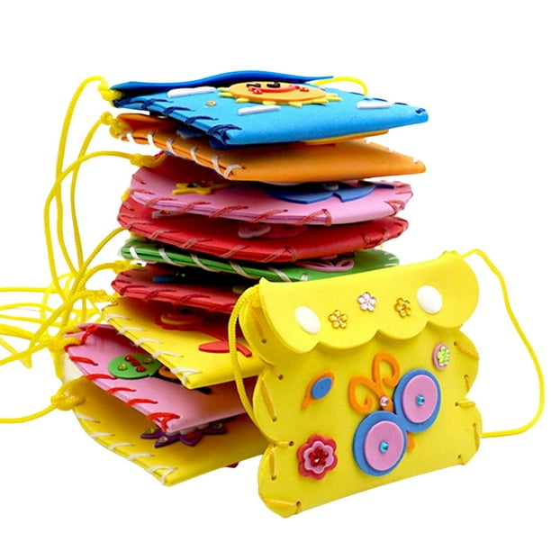 Sewing Purse Toy Sewing Kit Kids Purse Make Your Own Purse Kit, Arts and Crafts for Kids DIY