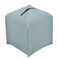 thumbnail image 1 of Tissue Box Cover Holder Square PU Leather Tissue Dispenser Box Roll Paper Extractive Tissue Dispenser Case Container for Bedroom Living Room Bathroom Pure Color, 1 of 9