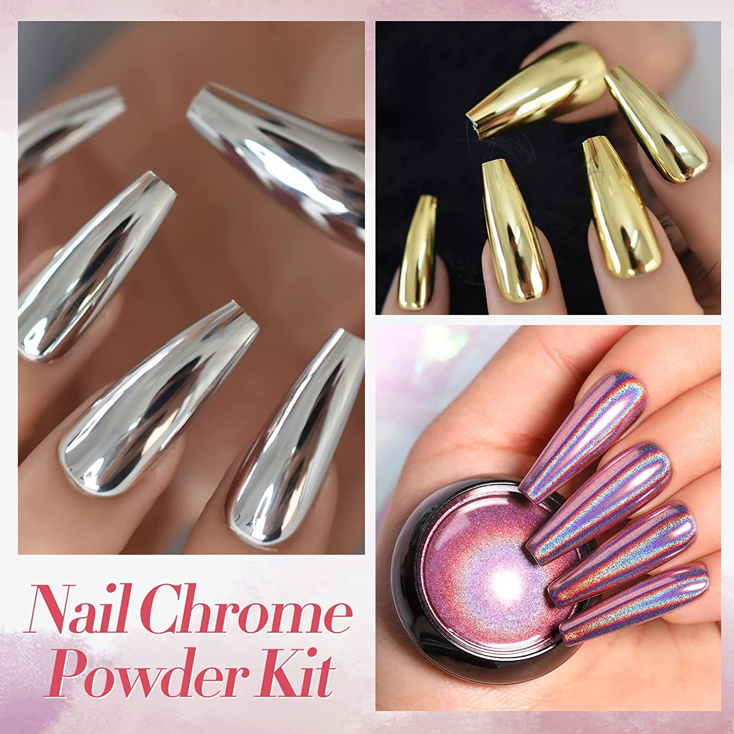 4pcs/set Chameleon Flakes Gold Leaf For Nails Aluminum Foils Chrome Powder  Pigment Mirror Metallic Glitter Nail Decoration Ntbsc - Nail Glitter -  AliExpress