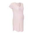 thumbnail image 5 of Ingrid & Isabel For Every Belly Women's Maternity Ribbed Henley T-Shirt Dress, Sizes S-XXXL, 5 of 6