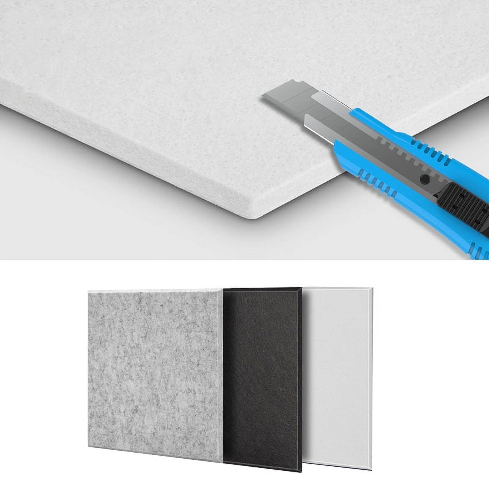 10Pack Sound Proof Panels for Walls,Self-Adhesive Acoustic Panels 12x12x0.4In for Recording Studio,Office,Home,C
