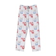 thumbnail image 4 of Goofa Red Squirrel And Blue Rabbit Printed Soft Pajama Pants for Men, Wide Leg Comfy Casual Lounge Yoga Pants-Large, 4 of 9