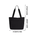 thumbnail image 3 of Iumwxz Lightweight Water Repellent Nylon Tote Bag for Women, Multi Way Wear Handheld Shoulder Bag with Adjustable Strap, Inner Pockets, for Commute, Work, Travel and Daily Use, 3 of 6