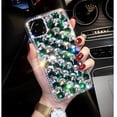 thumbnail image 2 of Compatible with iPhone 14 Pro Max Bling Diamond Case for Women Girls Girly Glitter Shiny 3D Crystal Rhinestone Case Fashion Luxury Double Color Sparkly Gemstone Soft TPU Cover, 2 of 5