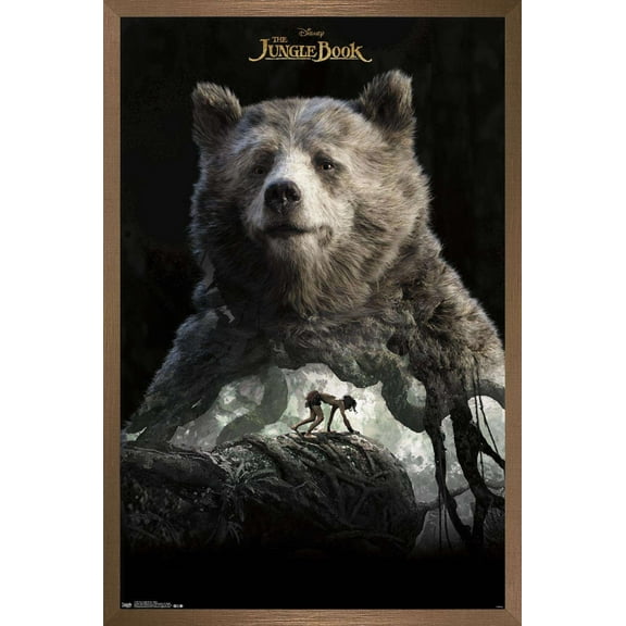 Disney The Jungle Book - Baloo Wall Poster, 14.725" x 22.375", Framed