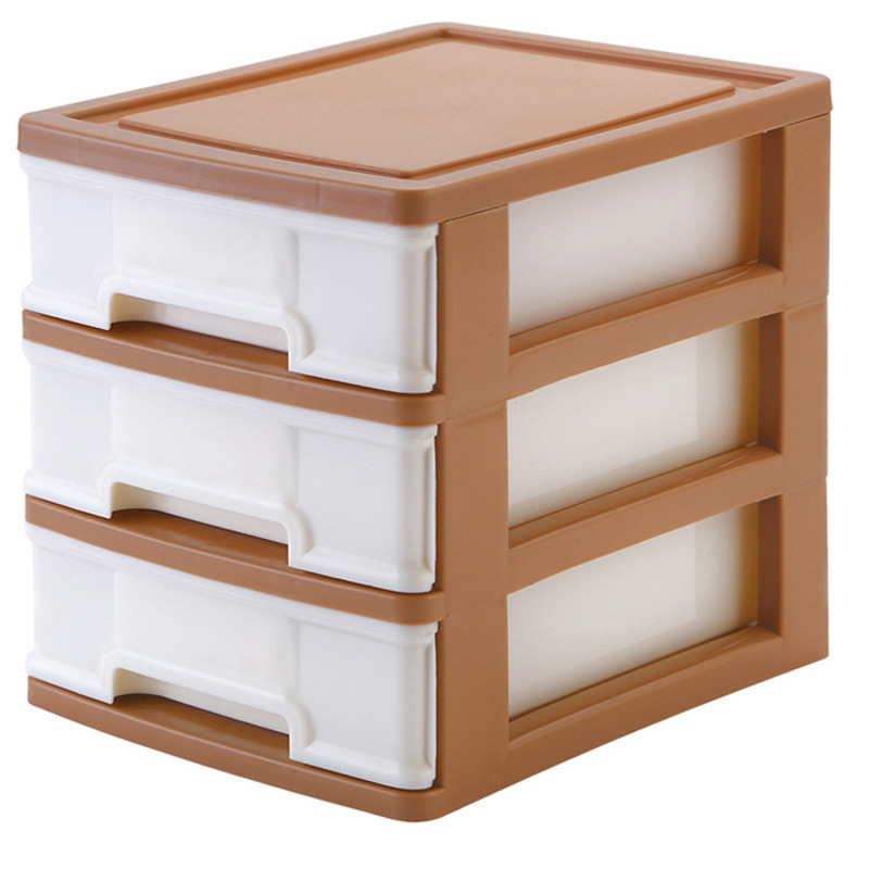 plastic File Box Drawer File Organizer Desktop Document