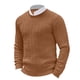 thumbnail image 1 of Jersey de cuello redondo de punto para hombre: manga larga ajustada, color liso floral, poliéster, estampado 3D, ropa informal y de fiesta., 1 of 3