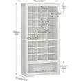 thumbnail image 3 of HOOBRO Shoe Cabinet 8-Tier Heavy Duty Shoe Rack with 24 Cubbies and 3 Hooks Entryway Closet Living Room White WT24SC01, 3 of 9