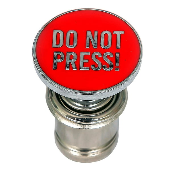 Do Not Press Button Red Push Button Car Power Plug Cigarette Lighter 12