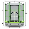 thumbnail image 2 of Patiojoy Trampoline Rond pour Enfants avec Lit Combiné, Trampoline avec Filet de Sécurité, Vert, 2 of 6