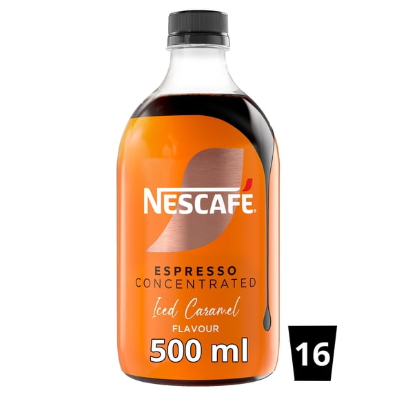 Nescafe Iced Coffee Espresso Concentrated Caramel Flavour 500ml, Imported from Britain