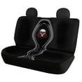 thumbnail image 2 of Pzuqiu Skull Rose Seat Protectors 3 PCS Car Seat Covers Full Set Durable Vehicle Decor Suitable for Trucks Cars, 2 of 10