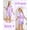 Purple, variant on Girls Pajamas Silk PJS Set Bow Satin Sleepwear Short Sleeve Jammies for Kids Button-Down Nightwear size 7-8 10-12