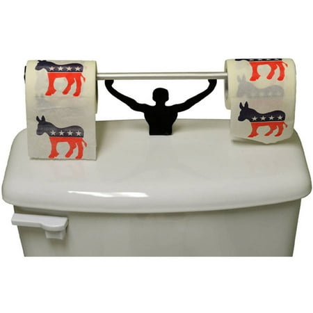 Fairly Odd Novelties Democrats Toilet Paper with Strong Man Holder Novelty Gag Gift Set