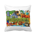thumbnail image 1 of Cagian Housse de Coussin Graffiti Philippin pour Canapé, 1 of 3