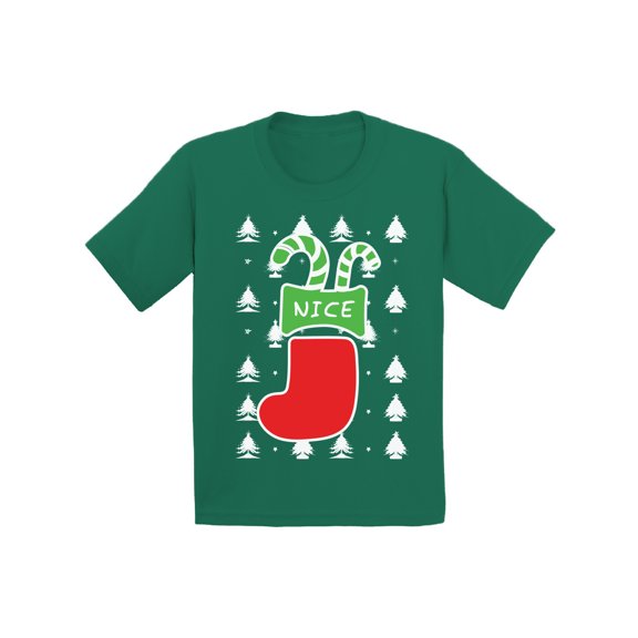 Awkward Styles Ugly Christmas T-Shirt for Baby Boys Girls Nice Xmas Stocking Baby Shirt
