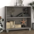 thumbnail image 1 of vidaXL Sideboard HAMAR Light Grey 85x35x80 cm Solid Wood Pine, 1 of 4