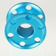 thumbnail image 4 of QualitChoice Finger Reel Anti Corrosion Spool Spool Courbe Conception Forte Résistance à l'Oxydation Solides Bobines Bobines Plongeur Sport Plongée Plongée en Apnée Noir Bleu, 4 of 6