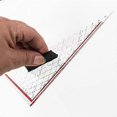 thumbnail image 5 of 30CM Drawing Triangle Ruler Multi-Function Drawing Design Ruler with Handle Protractor Measurement Ruler, 5 of 5