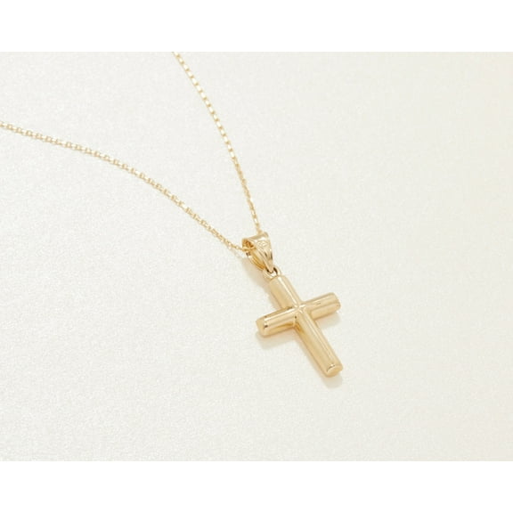 Small Cross Necklace, Gold Small Christian Necklace, Dainty Cross Necklace, Minimalist, Handmade Jewelry, Necklace for women