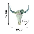 thumbnail image 2 of Ljstore Hangs Flower cow skull wall decoration with holes home decoration S Flower Cow Skull Wall Decoration Home Wall Decor Ornament With Hanging Hole S Resin, 2 of 2