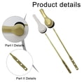 thumbnail image 4 of Bgsha Toilet Tank Accessories Drain valve Flush Handle Replacement Front Mount Gold, 4 of 7