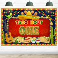 thumbnail image 1 of Hamigar Telón De Fondo Para Cartel De Feliz Primer Cumpleaños De 5.9 X 3.9 Ft, Taco Bout One Fiesta Mexican Cactus 1 Decoración De Primer Cumpleaños, Suministros Para Fiestas Para Niños, 1 of 5