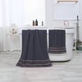 thumbnail image 5 of JML Dark Gray Bath Towel Set of 8 Pieces - Cotton Blend Highly Absorbent Towels for Bathroom, 2 Soft Bath Towels, 2 Hand Towels, 4 Washcloths, 5 of 6