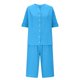thumbnail image 4 of mfyjkho Pantalones Cortos De Gimnasio, Conjunto De Dos Piezas De Verano Para Mujer, Con Pantalones Cortos Y Camisa De Manga Corta Y Cuello En V, Informal Pantalones Cortos Para Mujer S, 4 of 9