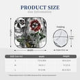thumbnail image 3 of Kll Skulls Roses Windshield Sun Shade 2-Piece Foldable Car Front Window Sunshade For Most Sedans Suv Truck- Large, 3 of 7