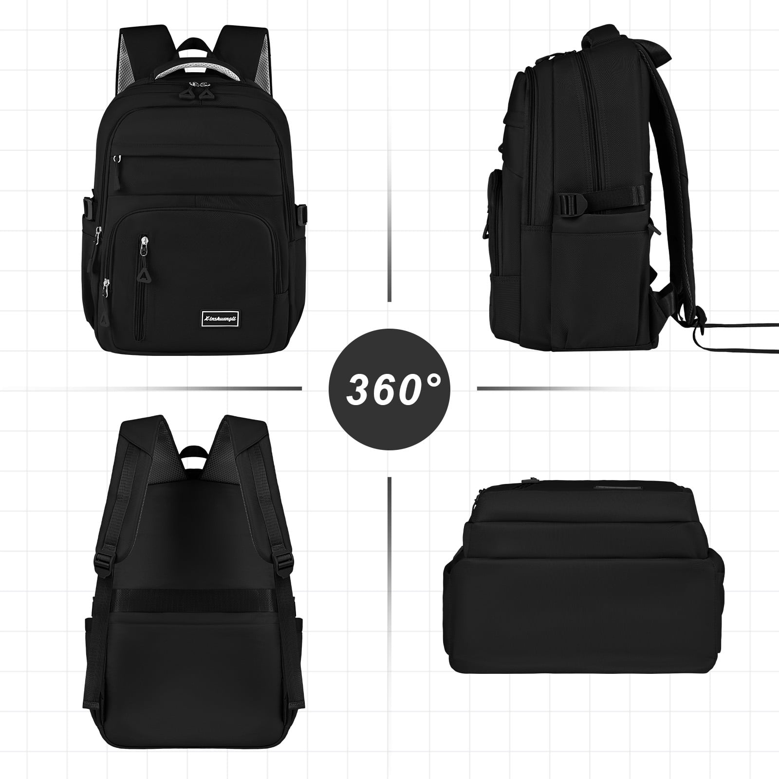 DAKIMOE School Backpack for College High Middle School Fashion Student Bag Teen Bookbag Laptop Backpack Women Travel Daypacks