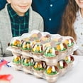 thumbnail image 2 of FRCOLOR Clear PET Cupcake Carrier with Multigrid Design for Storage Transparent Portable and Stackable 5pcs, 2 of 8