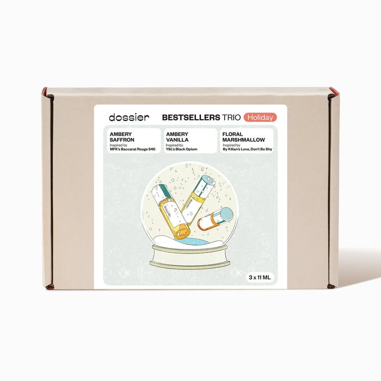 Dossier Holiday Bestsellers Trio Fragrance Gift Set 11ml - Walmart.com