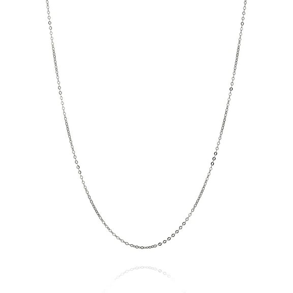 Sterling Silver Necklace, Long Chain Silver Necklace for Women, Minimalist Dainty Silver Necklace, Simple Sterling Silver Handmade Jewelry