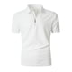 thumbnail image 5 of Ceisia Men's Slim Fit Short Sleeve Zip-Up Polo Shirt Turn-Down Collar Textured Fabric Spring Summer Shirt Gift, 5 of 8
