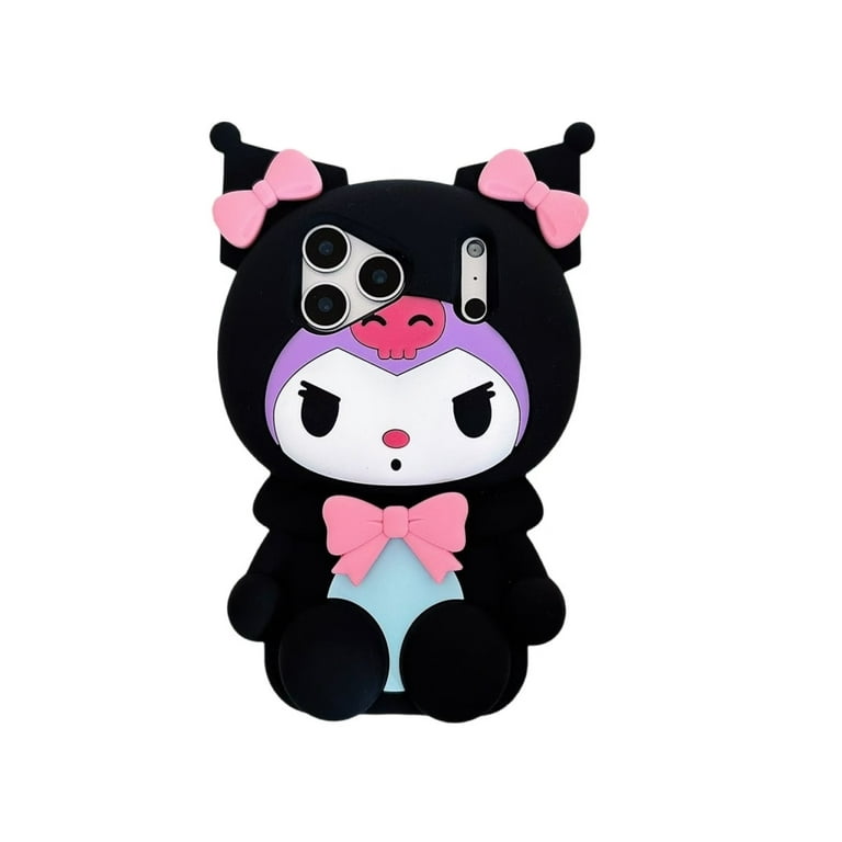 3D Kuromi Phone Case for iPhone 17 Pro Max 16 Plus 15 14 13, Cute
