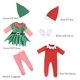 thumbnail image 5 of Sweet Dolly Ropa para muñecas navideñas de 18 pulgadas, disfraz de elfo navideño de 18 pulgadas, trajes de ayudante de Papá Noel para muñecas de 18 pulgadas (muñecas no incluidas), 5 of 5