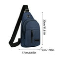 thumbnail image 3 of IFNWSV Men's Chest Bag Anti-Theft Crossbody Messenger Pack, 3 of 5