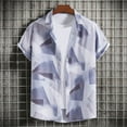 thumbnail image 2 of Edvintorg Summer Men's Hawaiian Shirts Vintage Tops Casual Loose Short Sleeve Beach Shirts Hawaiian Vacation Style Shirt Blouse T-Shirt, 2 of 6