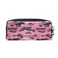 thumbnail image 2 of Portable Makeup Storage Bag 7.87×3.35×2.16in Portable Design Pu Leather Made Of A Bag For Multi-Use Texture Military Camouflage Pattern Abstract Pink_1, 2 of 4